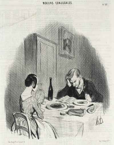 Das ist eine angenehme Art!... von Honoré Daumier