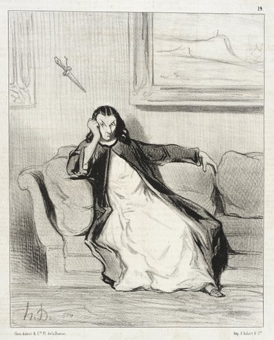 Hölle und Verdammnis!... Ausgepfiffen... Ausgepfiffen!!... Aaausgepfiffen! von Honoré Daumier