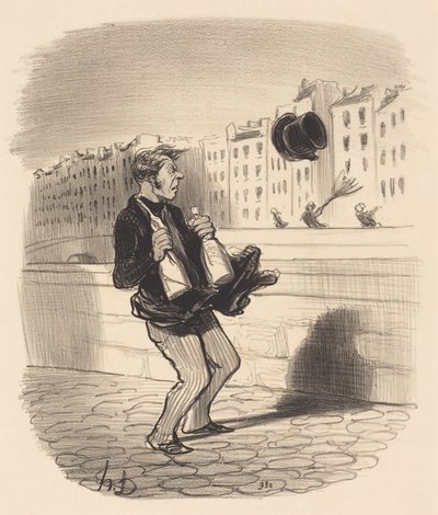 Kommen Sie doch herein, mein Herr... genieren Sie sich nicht... von Honoré Daumier