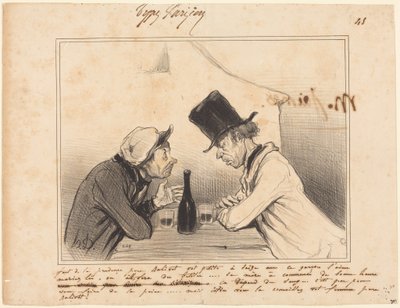 Sie müssen vorsichtig sein, Vater Balivot, Ihre Kleine ist sechzehn Jahre alt... von Honoré Daumier