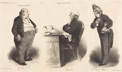 Girod de l'Ain - J.-Joseph Rousseau - Admiral Verhuel von Honoré Daumier