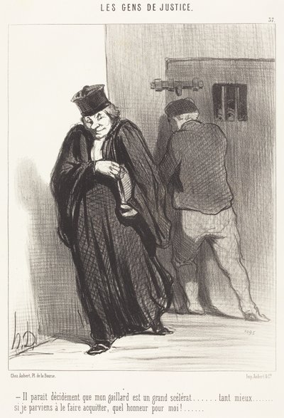 Es scheint... dass mein Bursche ein großer Schurke ist... von Honoré Daumier