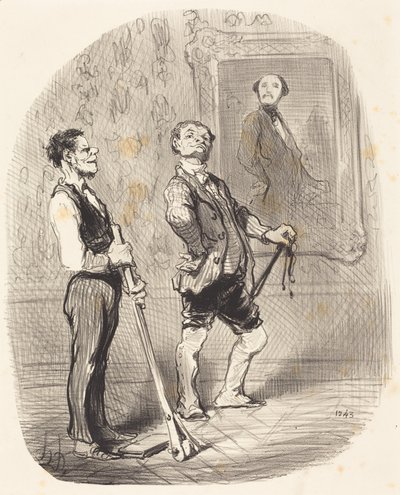 Vor drei Monaten posierte der Herr Vicomte... so... von Honoré Daumier