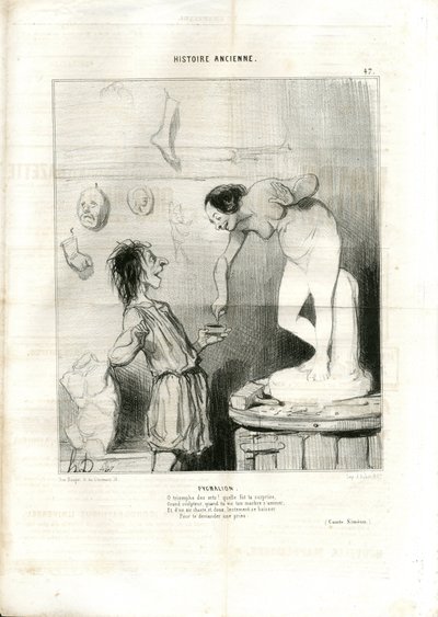 Illustration von Honore Daumier in Le Charivari von Honoré Daumier
