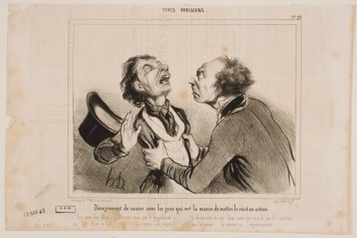 Die Unannehmlichkeit, mit Leuten zu sprechen... von Honoré Daumier