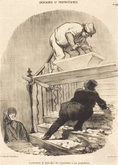 Nachteil, Reparaturen zu verlangen... von Honoré Daumier