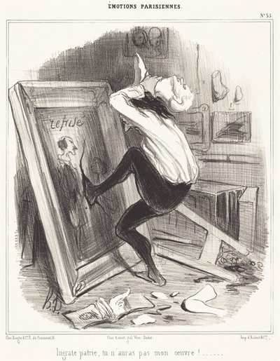 Undankbares Vaterland, du sollst mein Werk nicht haben!... von Honoré Daumier