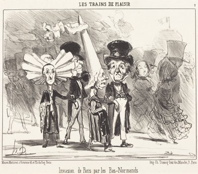 Invasion von Paris durch die Niedernormannen von Honoré Daumier