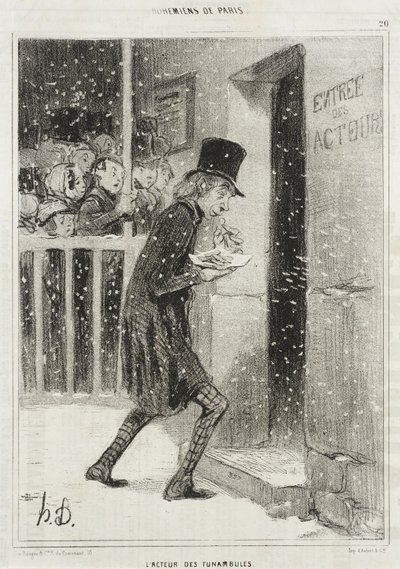 Der Schauspieler des Théâtre des Funambules von Honoré Daumier