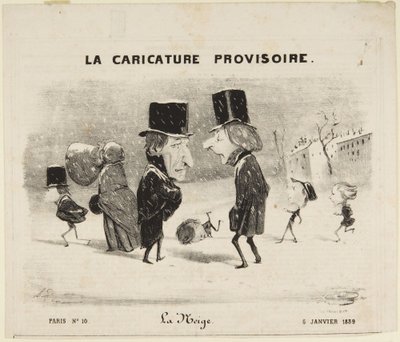 Der Schnee von Honoré Daumier