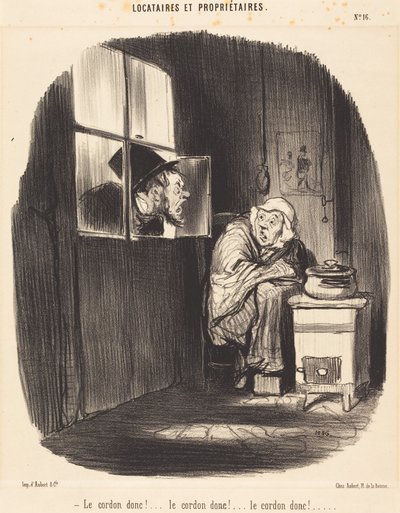 Der Schnürsenkel also!... von Honoré Daumier