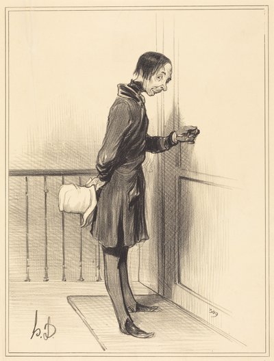 Der Hausbettler von Honoré Daumier
