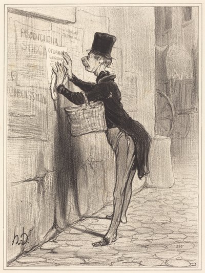 Der Platzanweiser von Honoré Daumier