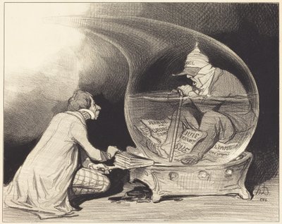 Die Verjüngung des Constitutionnel von Honoré Daumier
