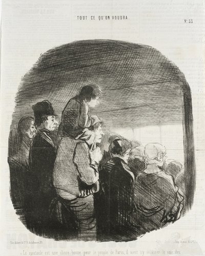 Das Schauspiel ist eine gute Sache für das Volk von Paris... von Honoré Daumier
