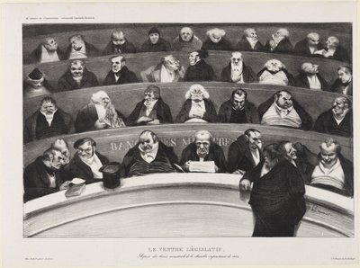 Der gesetzgebende Bauch von Honoré Daumier