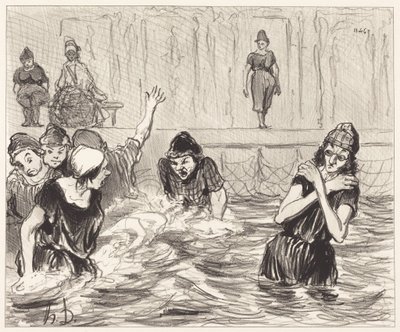 Die Planscherinnen von Honoré Daumier