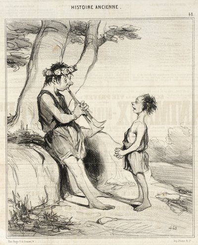 Die Hirten Vergils von Honoré Daumier