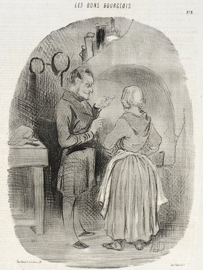 Die guten Bürger (erste Druckgrafikserie) von Honoré Daumier