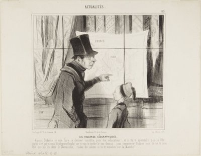 Die geografischen Halstücher von Honoré Daumier