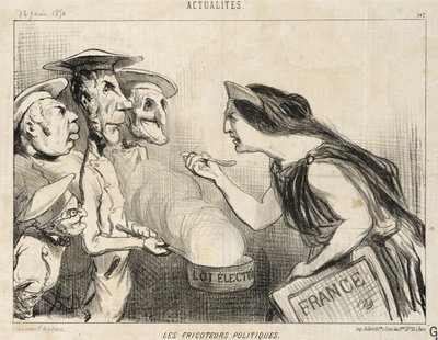 Die politischen Strippenzieher von Honoré Daumier