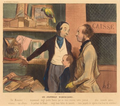 Die wohltätigen Zeitungen von Honoré Daumier
