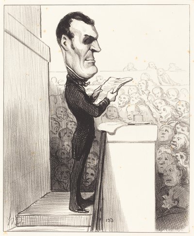 M.L.P.F. Esquirou de Parieu von Honoré Daumier