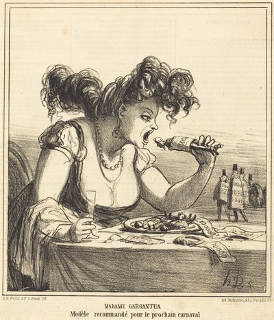 Madame Gargantua von Honoré Daumier