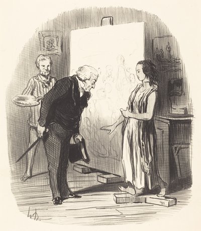 Madame, es ist mir eine große Ehre! von Honoré Daumier