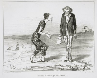 Frau Baronin, ich habe wirklich die Ehre! von Honoré Daumier