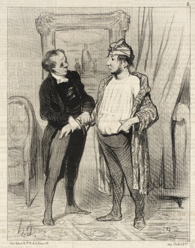 Mein Lieber, ich versichere dir, dass ich dich... von Honoré Daumier
