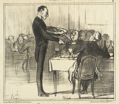 Wünscht der Herr Crêpes?... von Honoré Daumier
