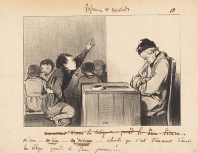 Mein Herr ... wie lästig es ist, Koliken zu haben, wenn ... von Honoré Daumier