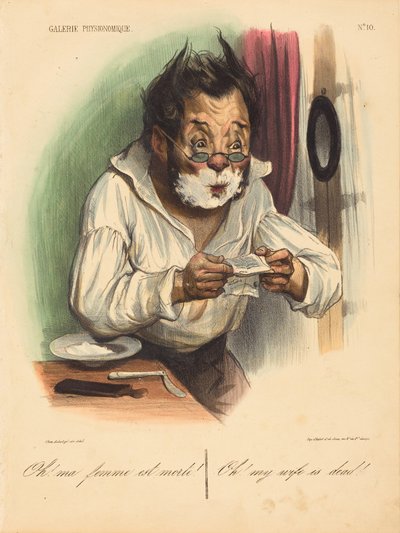 Oh! Meine Frau ist tot! von Honoré Daumier