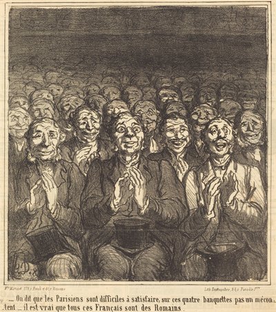 Man sagt, dass die Pariser... von Honoré Daumier