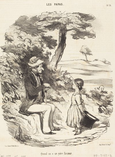 Wenn man einen Vater hat, der ein Spaßvogel ist von Honoré Daumier