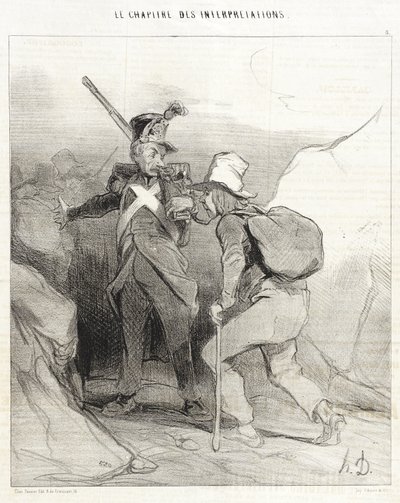 Als du in deinem Dorf warst, hättest du... von Honoré Daumier