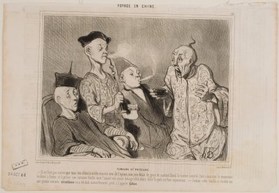 Raucher und Schnupfer von Honoré Daumier