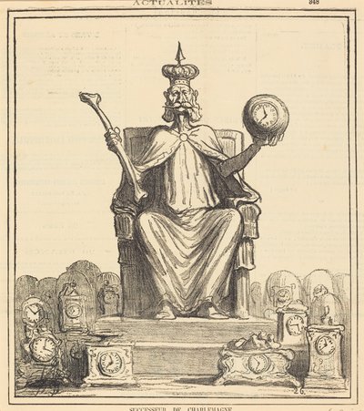 Nachfolger von Karl dem Großen von Honoré Daumier