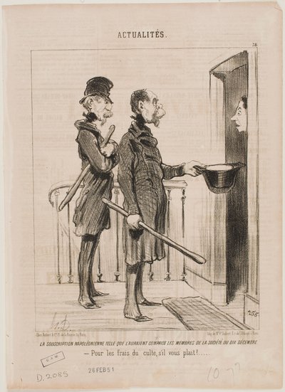 Das Napoleonische Abonnement von Honoré Daumier