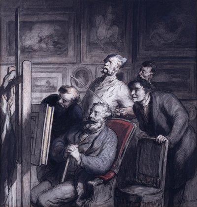 Die Amateure von Honoré Daumier