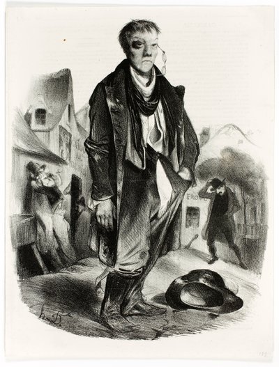 Der Betrunkene von Honoré Daumier