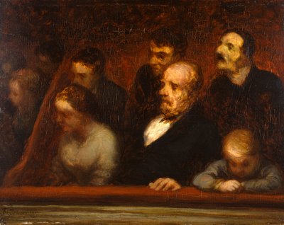 Die Loge (in den Theaterlogen) von Honoré Daumier