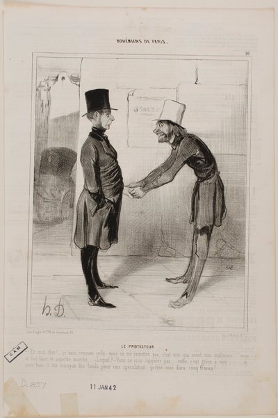 Der Gönner von Honoré Daumier