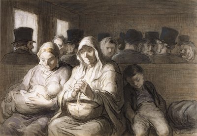 Die dritte Klasse von Honoré Daumier