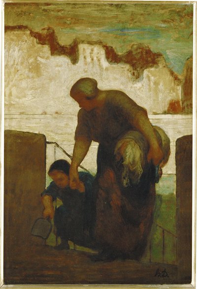 Die Wäscherin von Honore Daumier