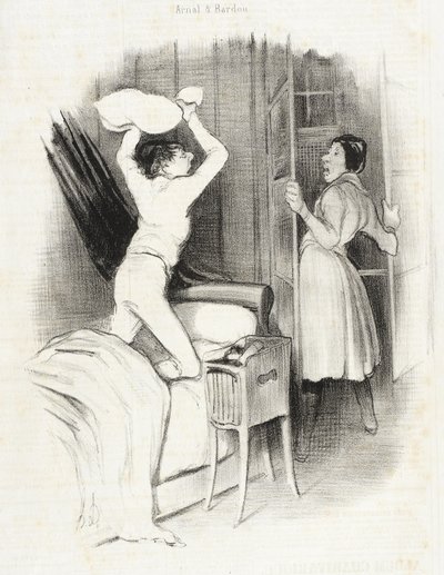 Théâtre du Vaudeville - Nach Mitternacht von Honoré Daumier