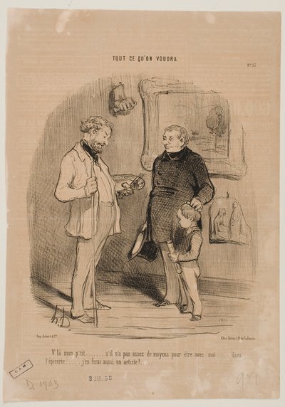 Das ist mein Jüngster... von Honoré Daumier