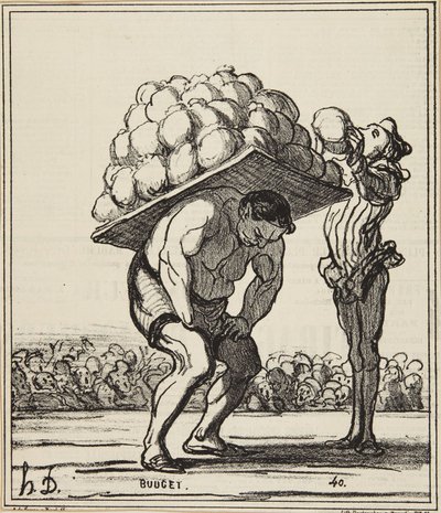 Ein Herkules, der die von der Fête de St. Cloud übertrifft von Honoré Daumier
