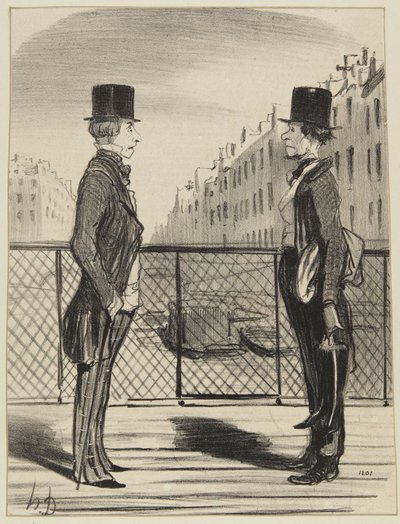 „Ein Mann in Verlegenheit“ von Honoré Daumier